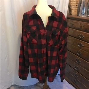 Fleece shirt jacket